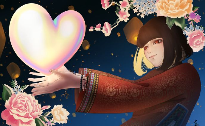 依頼品 majiko フラスタ絵