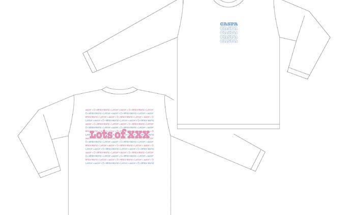 CASPA『Lots of xxx』ロングTシャツ