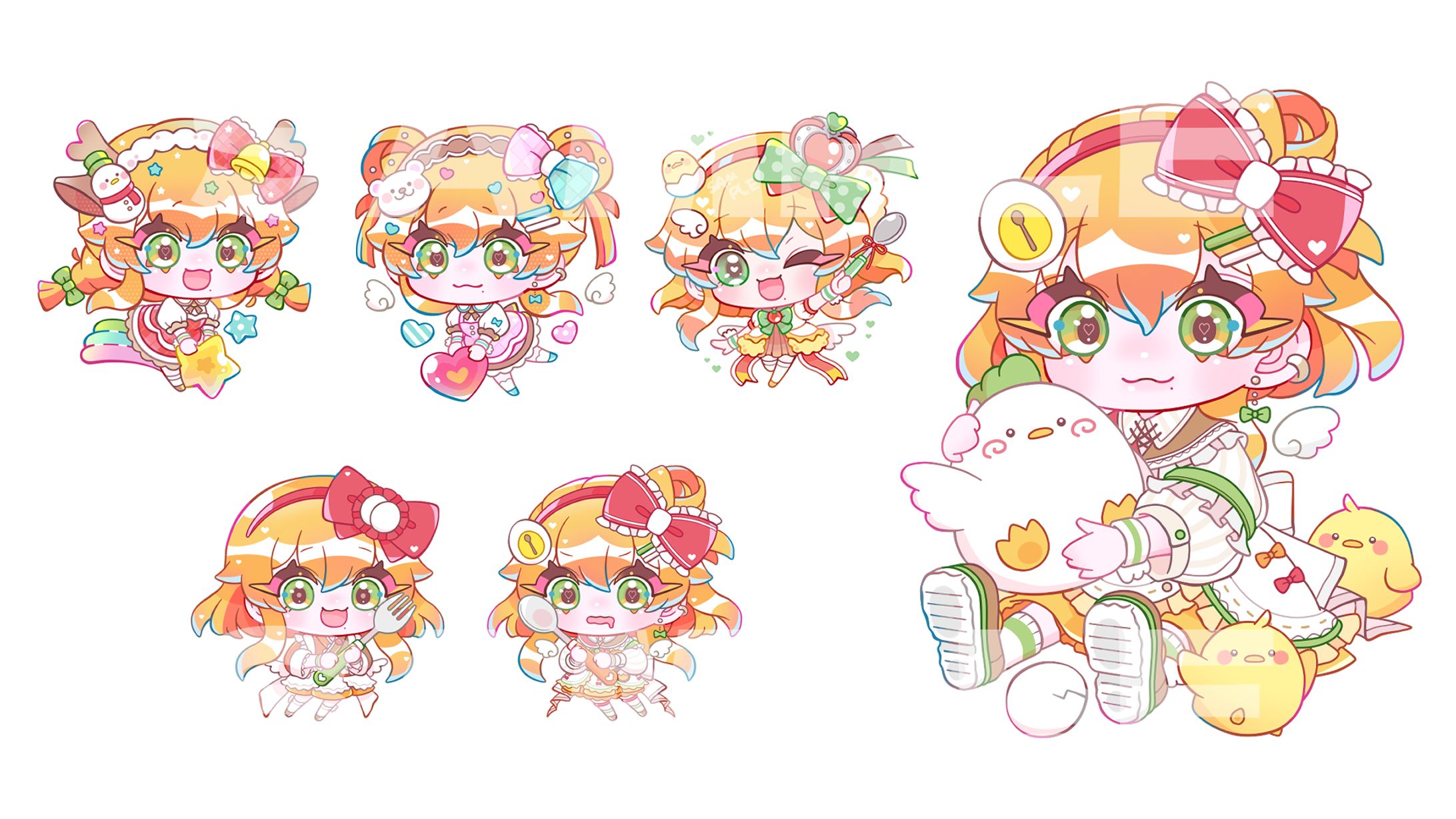 神田たまごけん様／公式キャラSD・グッズデザイン-1