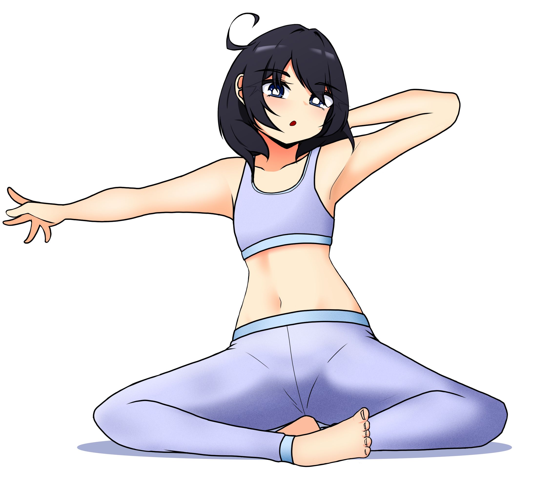 Sitting and Stretching-1