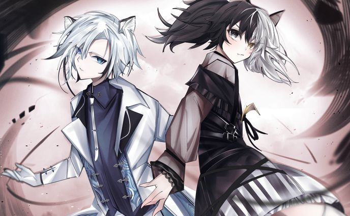 PYKAMIA様「白虎蓮華」曲イラスト