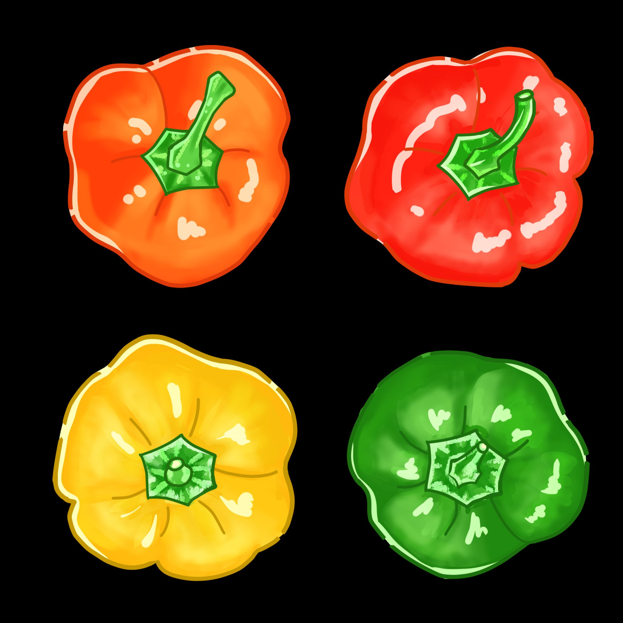 夏野菜　パプリカ　4色-1