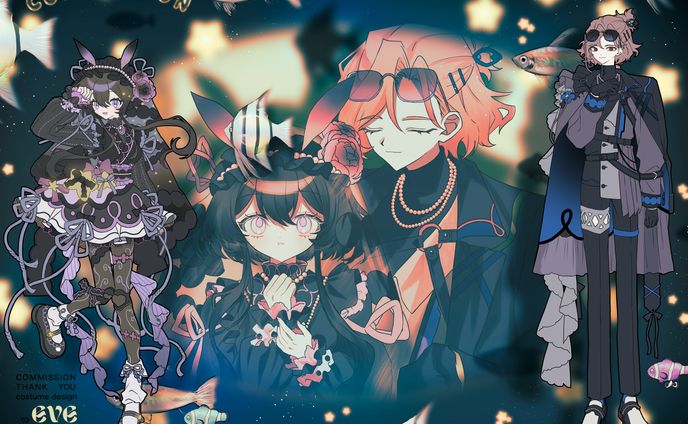 衣装デザイン、絵画&イラスト