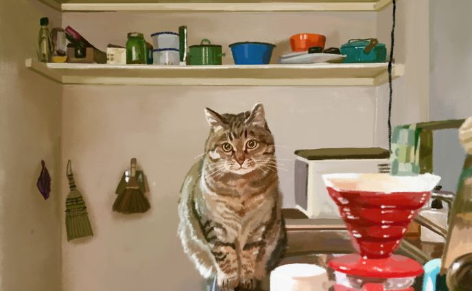 リアル猫イラスト