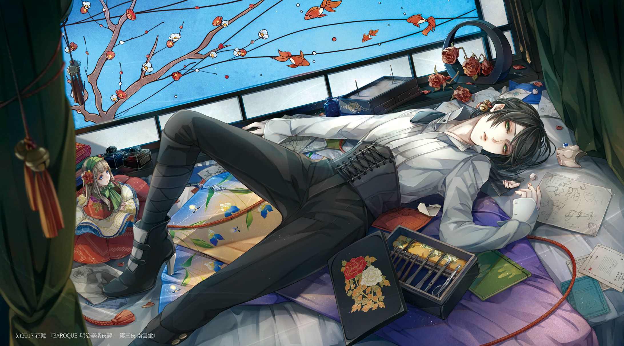 【お仕事】BAROQUE 〜明治享楽夜譚〜 第三夜 南雲蛍編（３枚）-1