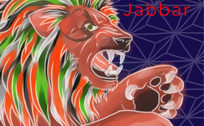 Album cover design for Jabbar's "Lions"