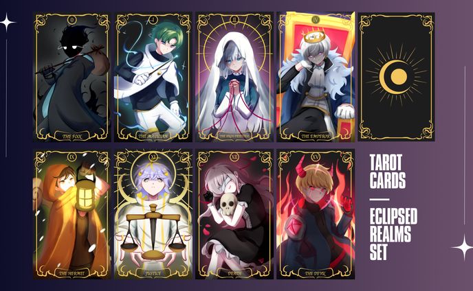 Eclipsed Realms — Tarot Cards