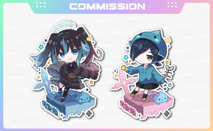 Vtuber罔象喰グッズイラスト