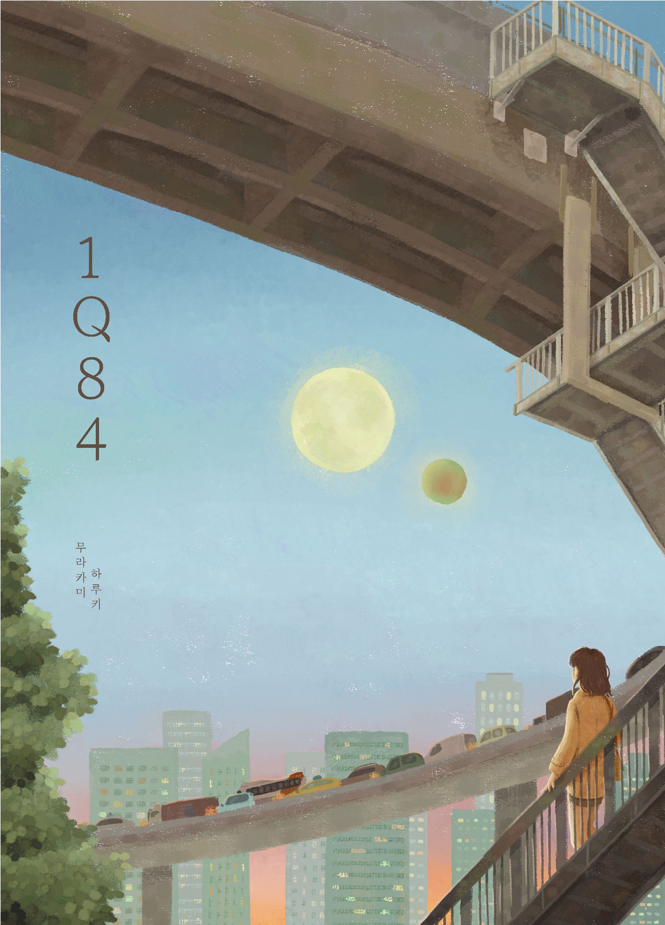 タイトル：『1Q84』ブックカバーリデザイン-1