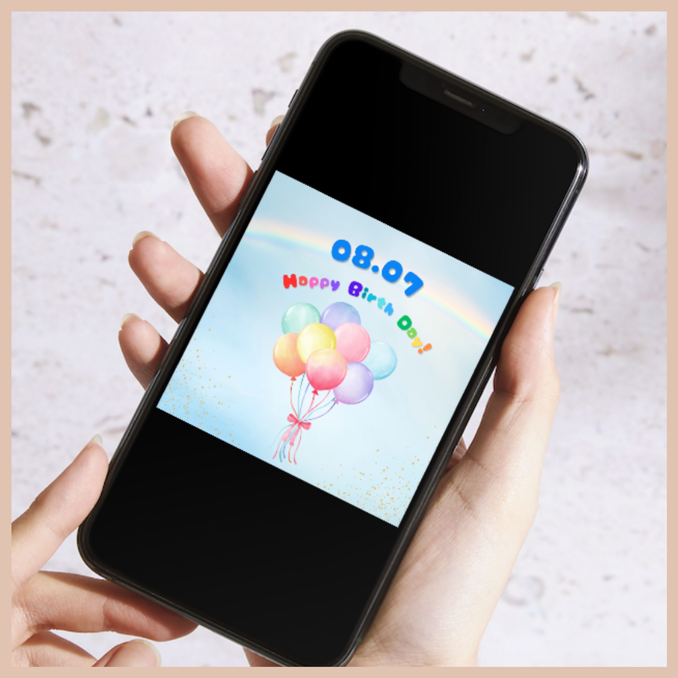 【自主制作】HappyBirthday GIF画像-1