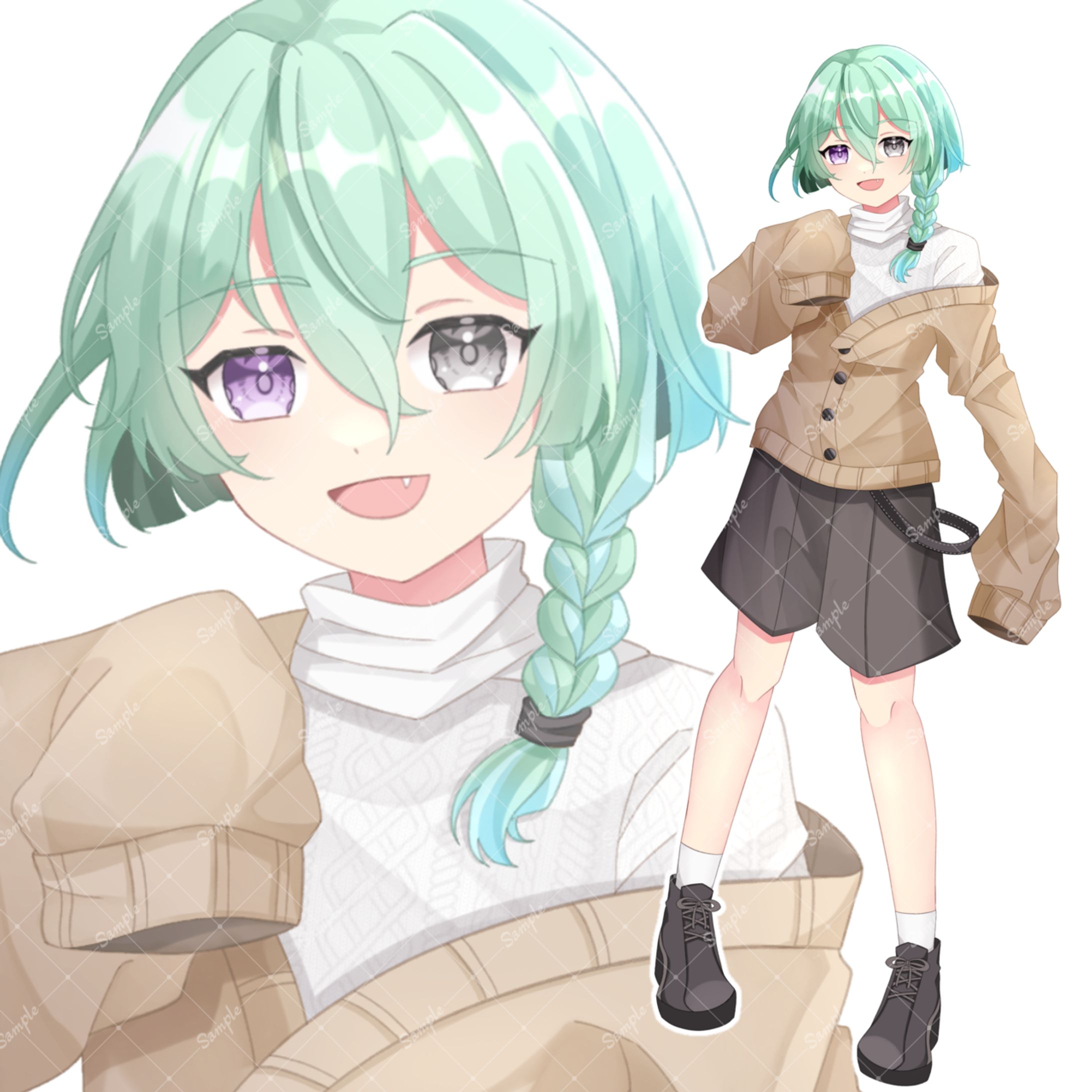 ライブナウV所属 音凪まひろ様 立ち絵-1