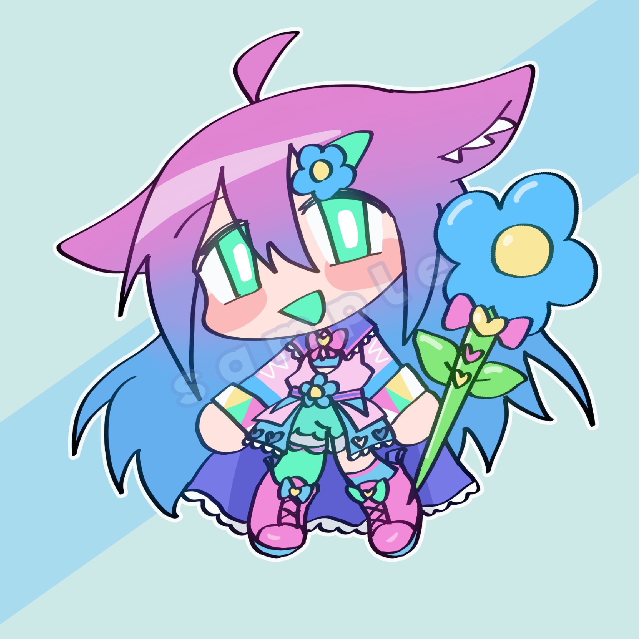 ミニキャラ oc・依頼　X @aoama＿nanoda(あおアま)-1