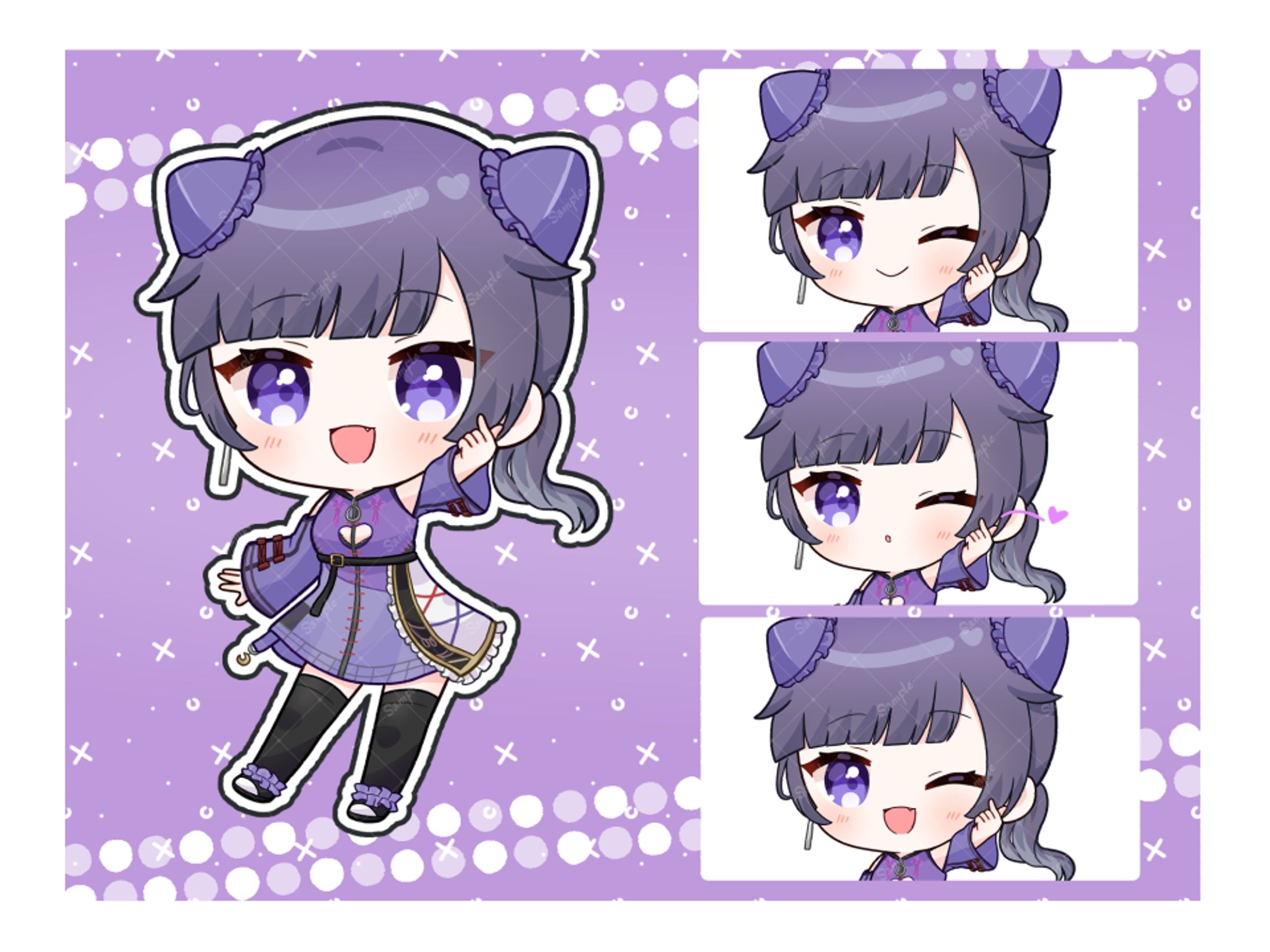 SDイラスト(2頭身シンプル作画)-1