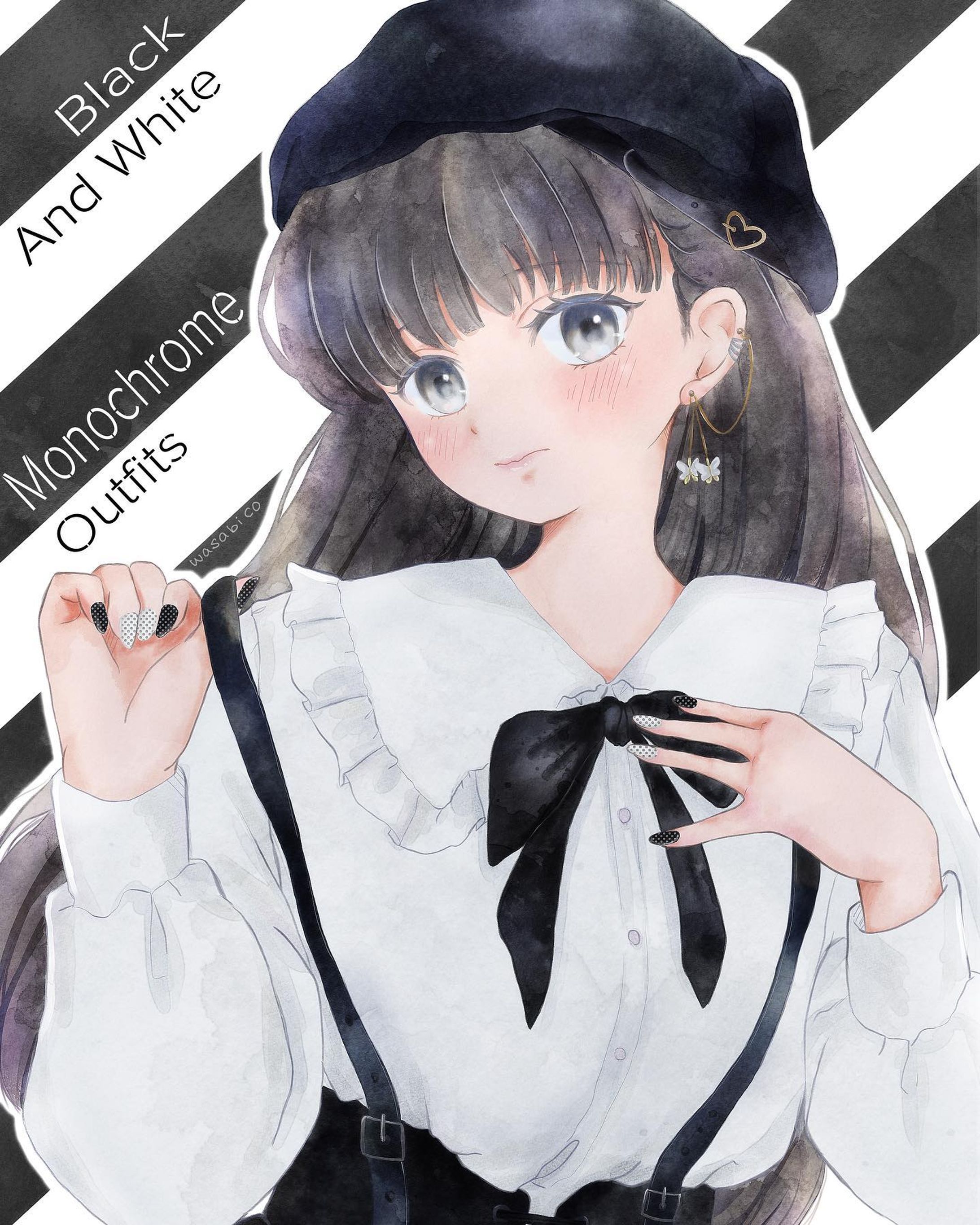 Black and white Monochrome Outfits-1
