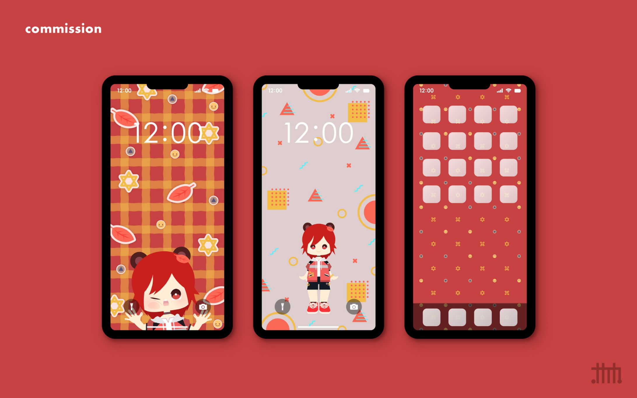 【skeb】taikobaka様 スマホ壁紙-1
