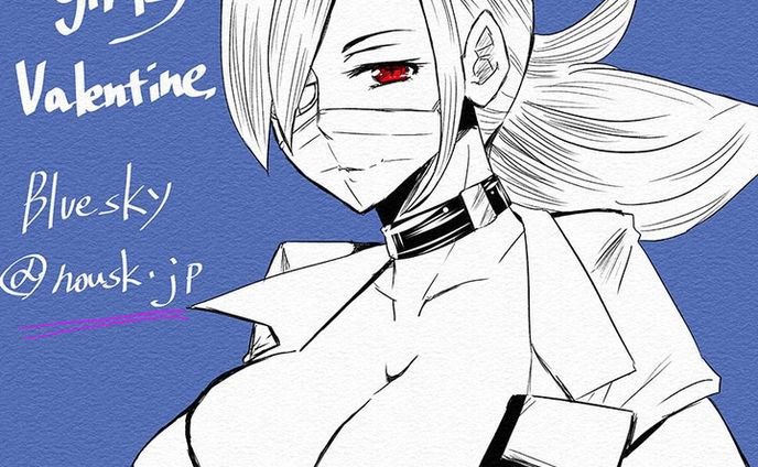#skullgirlsvalentine #nursecostume #valentineskullgirls #gamefanart #bluesky