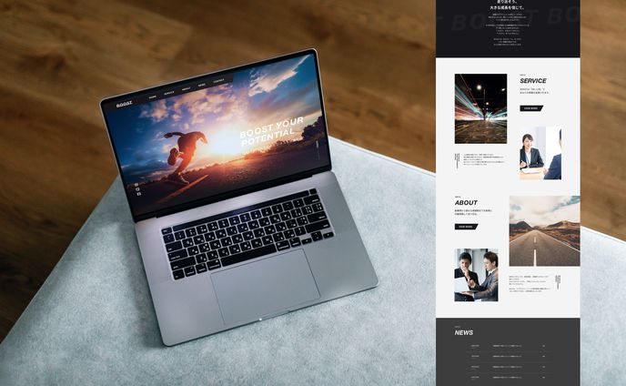 コーポレートサイト PCデザイン