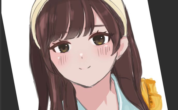 日常、似顔絵