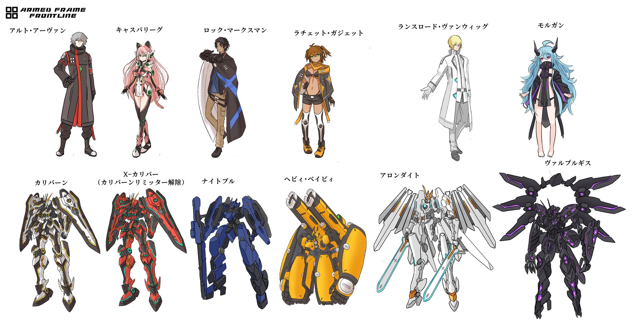 アームドフレームフロントライン・一覧-1