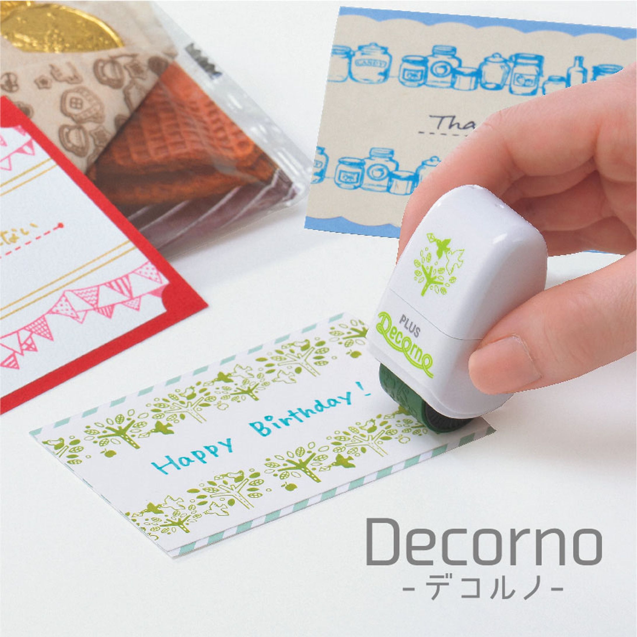 プラス株式会社ステーショナリー Co.さま「デコルノ（デコレーションローラー）」-1