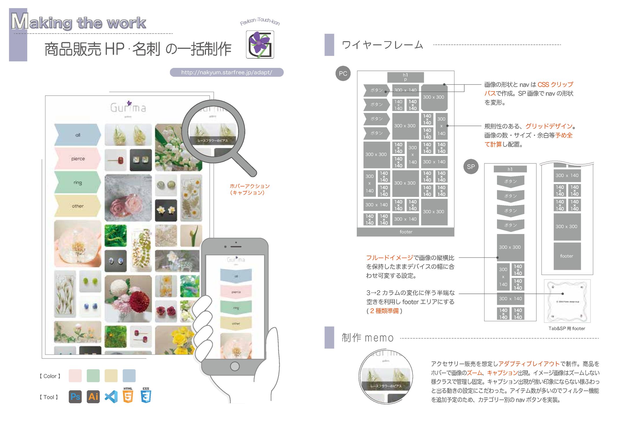 商品販売HP/名刺/ロゴのデザインと作成-1