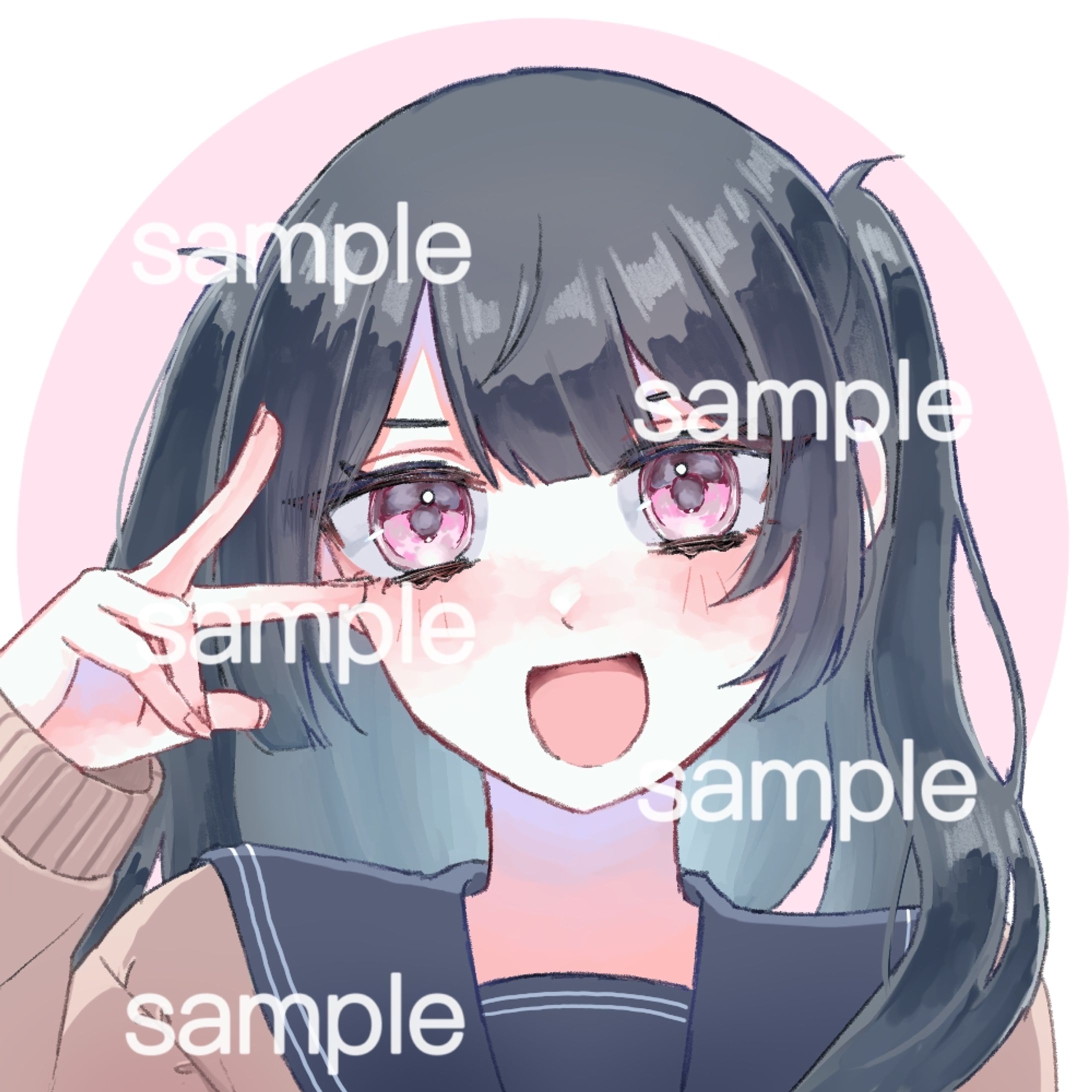 ご依頼絵 アイコン SDキャラ-1