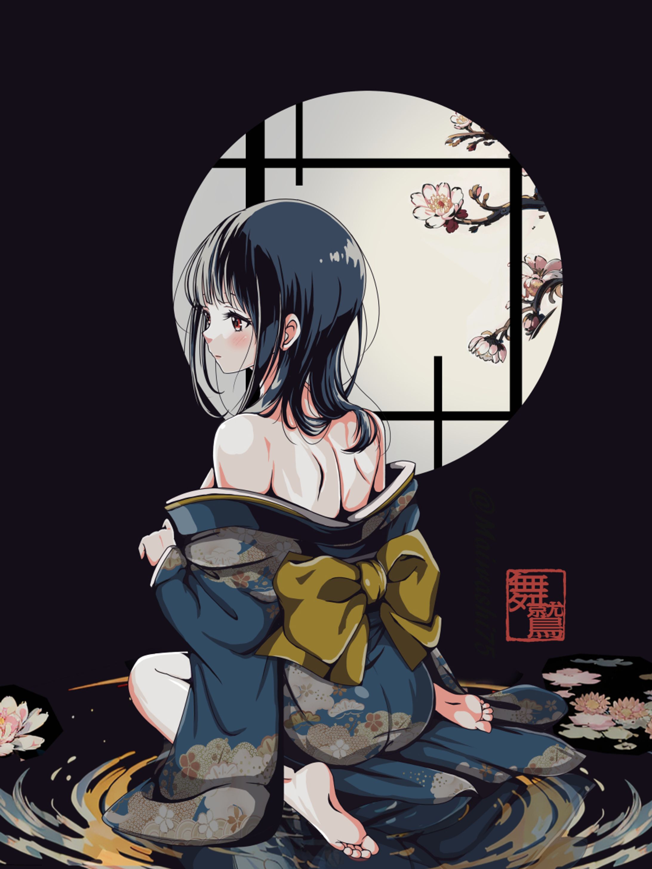 鎧塚みぞれ着物姿-1