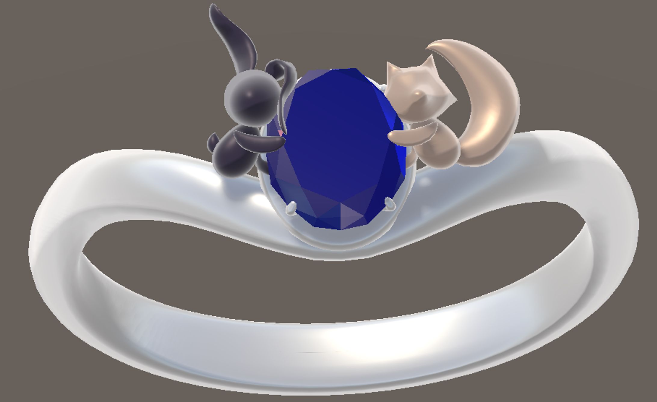 VRC向け小物：サファイアリング-1