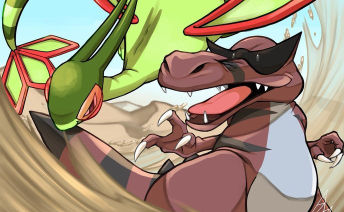ポケモンおめでとうーーーーー!!
『砂漠の友』
#ポケモン　#pokemonday #pokemonday2022 #illust #illustration #digitalart #art #イラスト　#デジタルイラスト　#アート