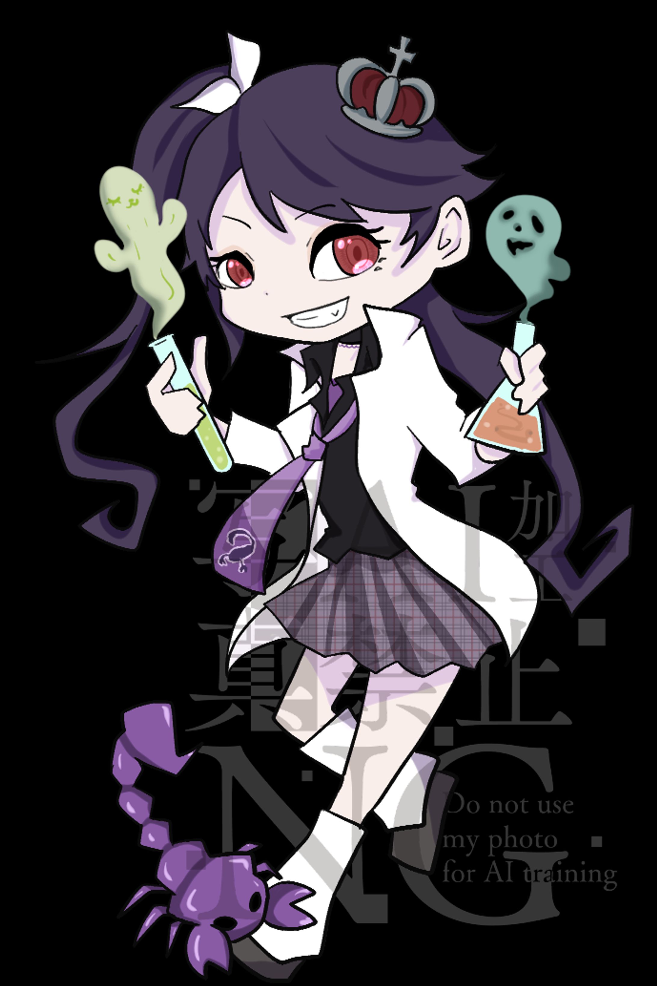 不探毒様  カートューン風ミニキャラ-1