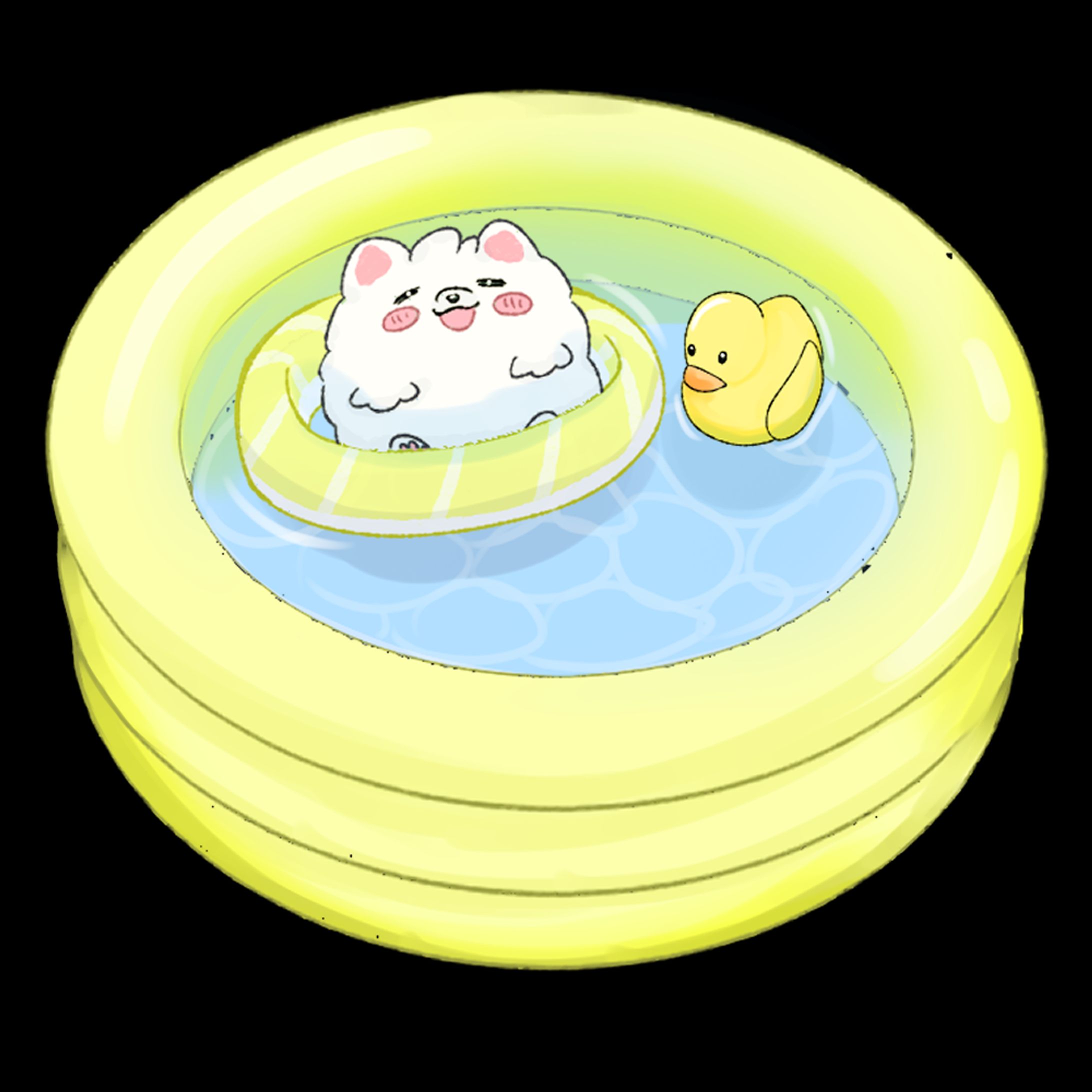 ステッカー用とってもゆるい犬シリーズ-1