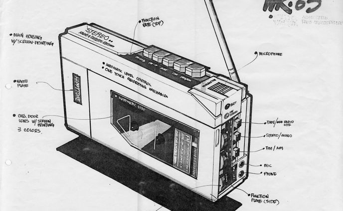 radio cassette player