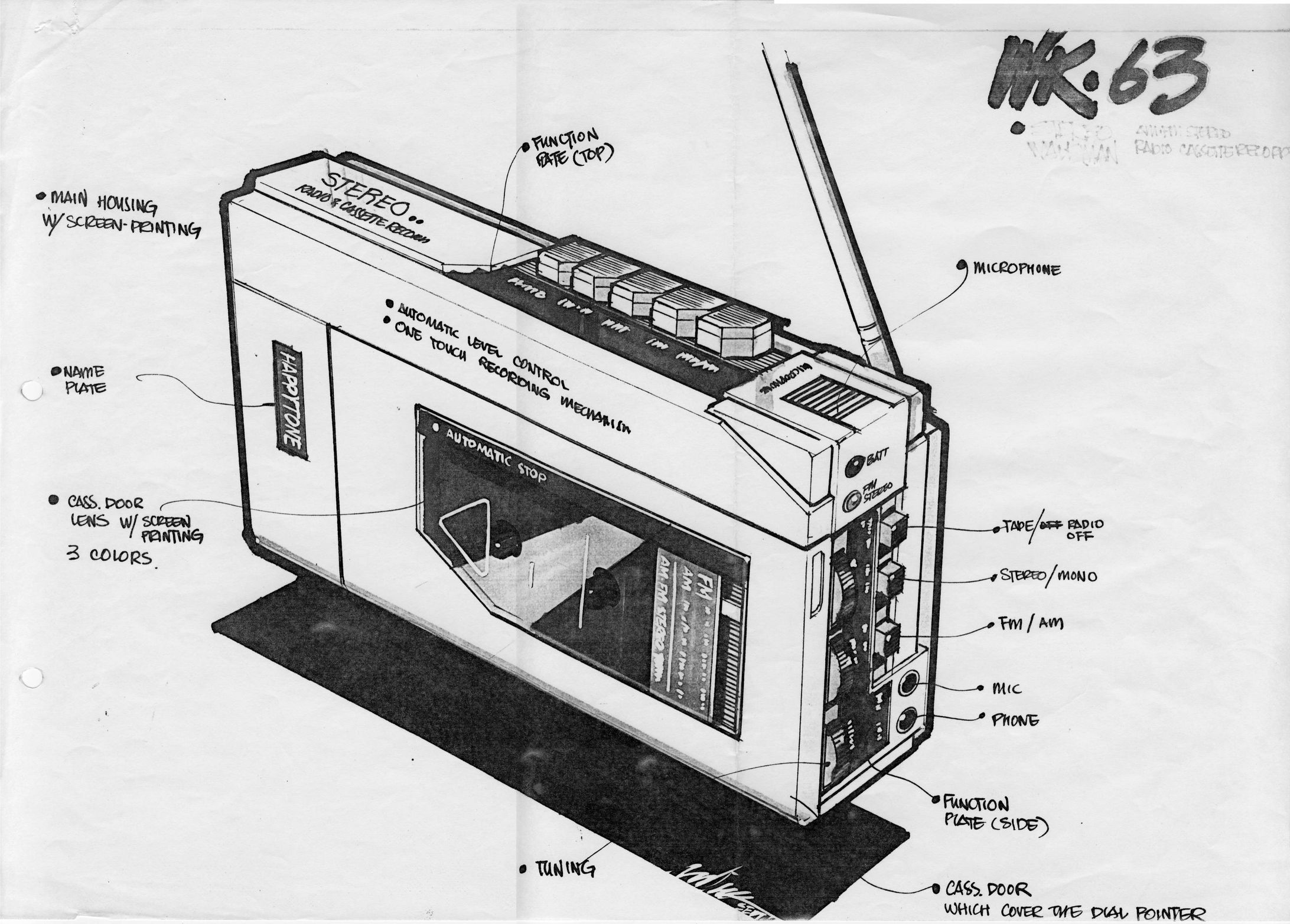 radio cassette player-1
