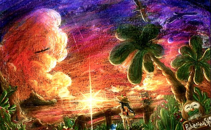 ウルトラな夕焼け(ポケモンUSUM)