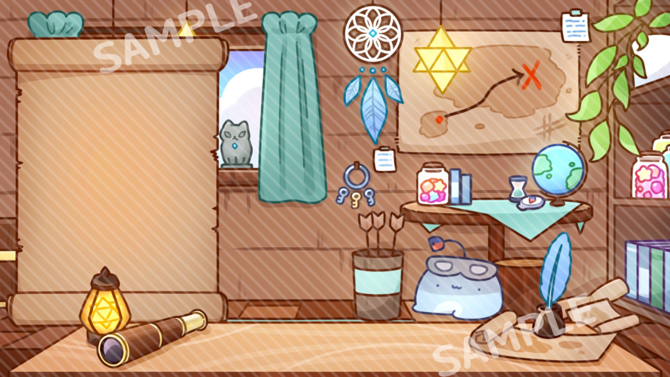 아라하시 타비님 방송 배경화면-1