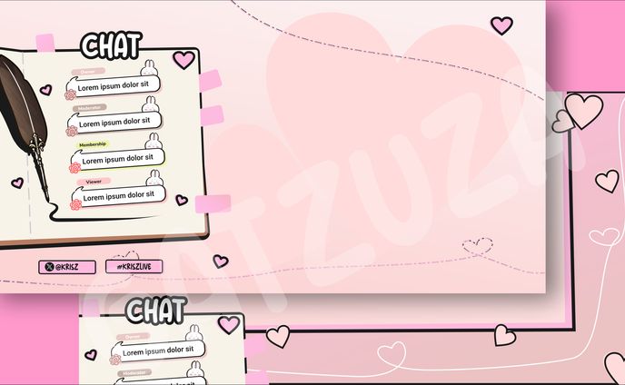 pink chat Overlay