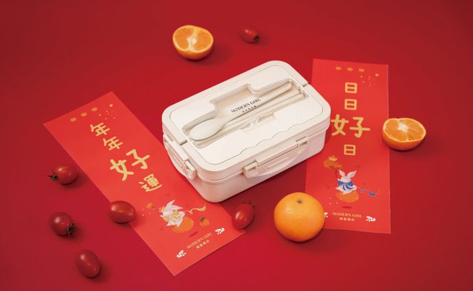 簡約環保小麥餐盒 春節版(橫)