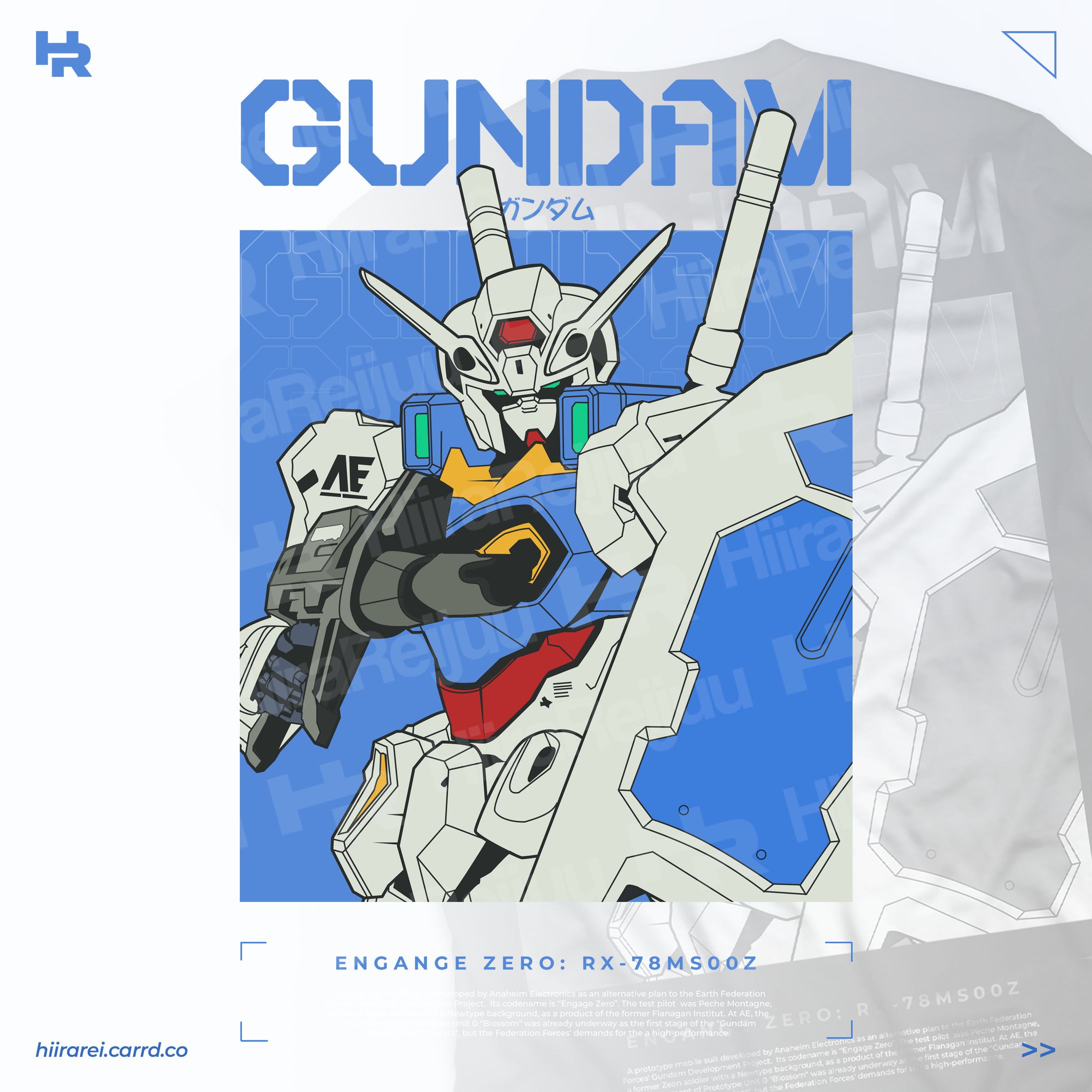 [T-Shirt Design] -Engange Zero Gundam-1