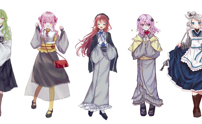 【サンプル】和服イラスト