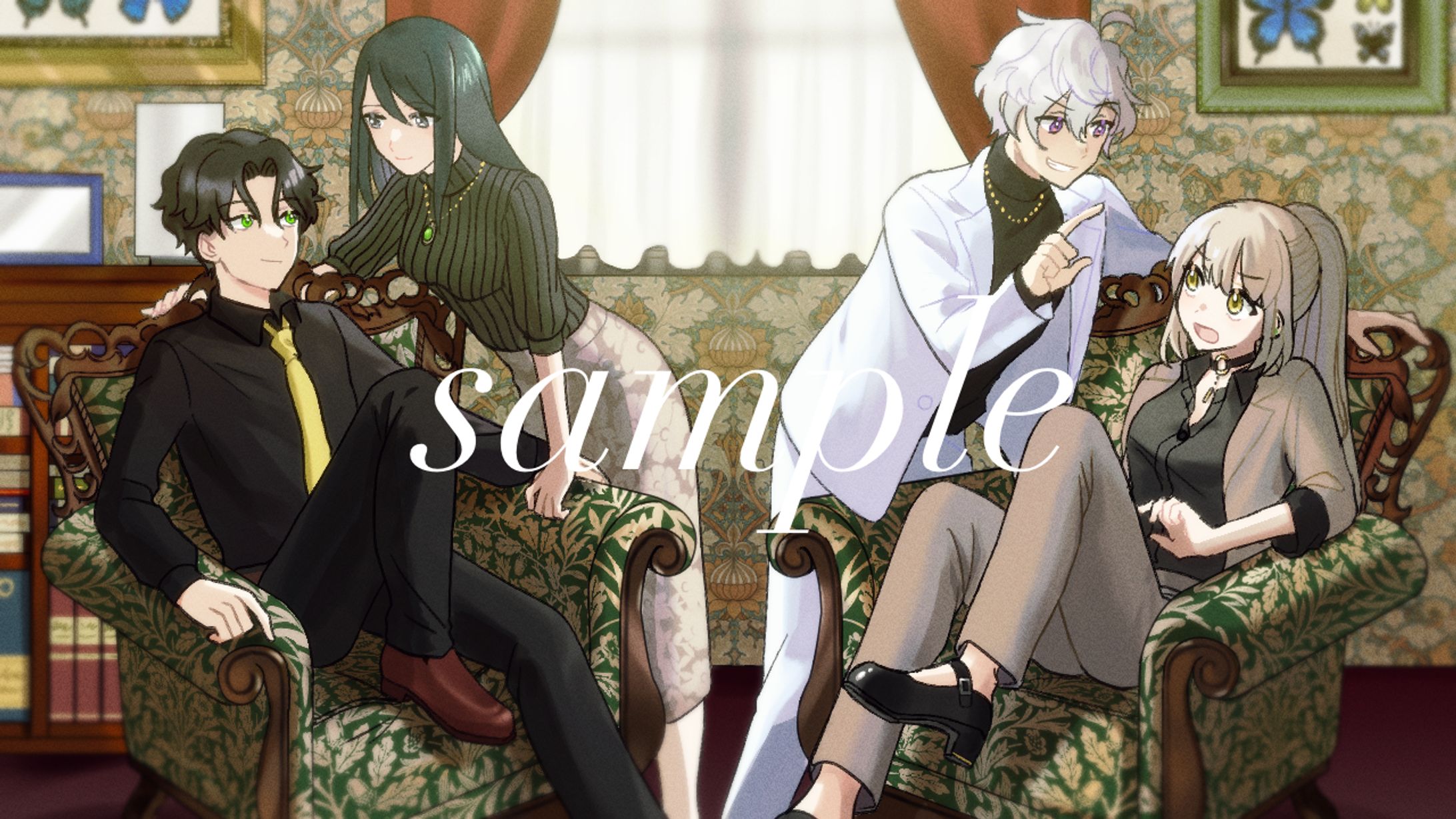 【仮面ごしの狂気～ひび割れた正義～】サムネイル・キャラクターデザイン-1