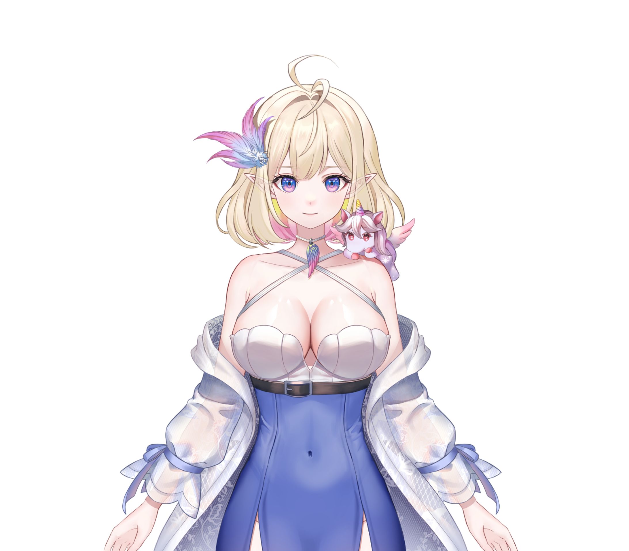 ユシヤさん Vtuber モデル イラスト·背景イラスト·チャンネルアートイラスト-1