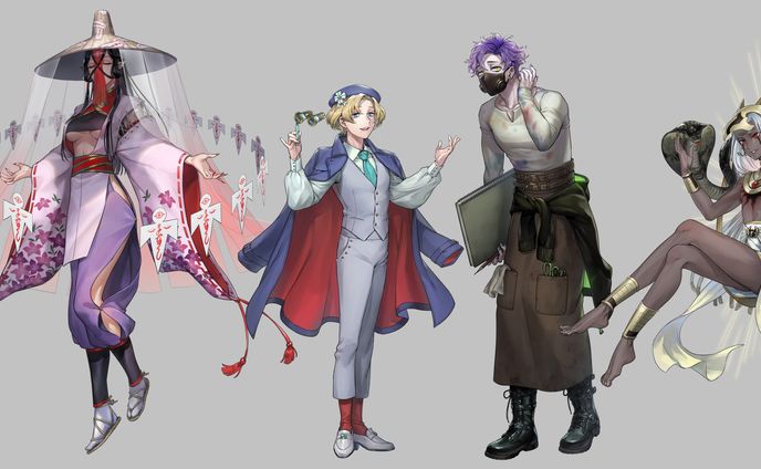 2021年　キャラクター立ち絵まとめ