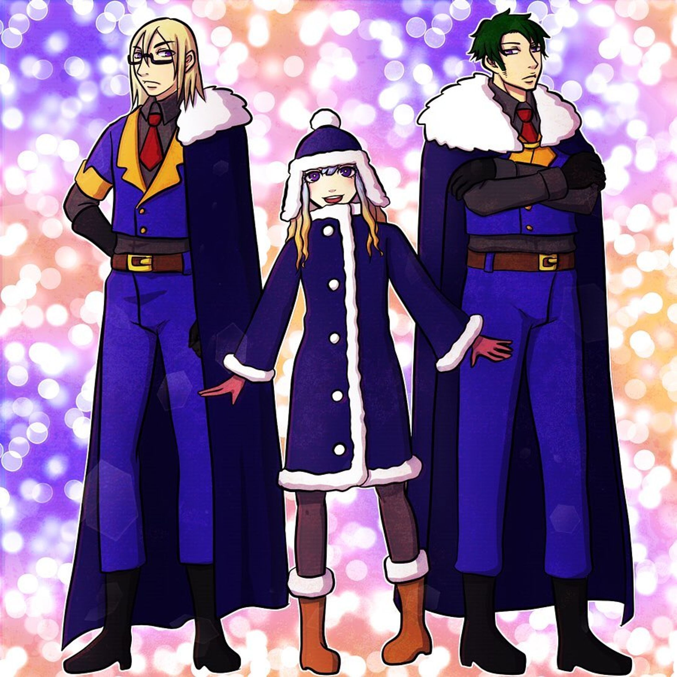Cielesya n her entourage, Neknus n Wolloh⚔ (characters in "MEVALCOUD") ---------- 『ミヴァルコウド』というお話に登場するシェレシャちゃんとその側近のネクナスさんとウォローさんです⚔
シェレシャちゃんは甘えん坊の世間知らず、ネクナスさんは社交的で様々な知識を蓄える知能派、ウォローさんは無口で言葉を話すことはありませんが武術に長けています
詳しい設定等はtumblrに掲載予定です ＊
＊
＊

#mugenlogica #illust #illustrations #clipstudiopaint #character #characterart #characterillustration #characterdrawing #owncharacter #originalcharacter #myoriginalcharacter #digitaldrawings #digitalartworks #ipadart #ipaddrawings #イラスト #絵-1