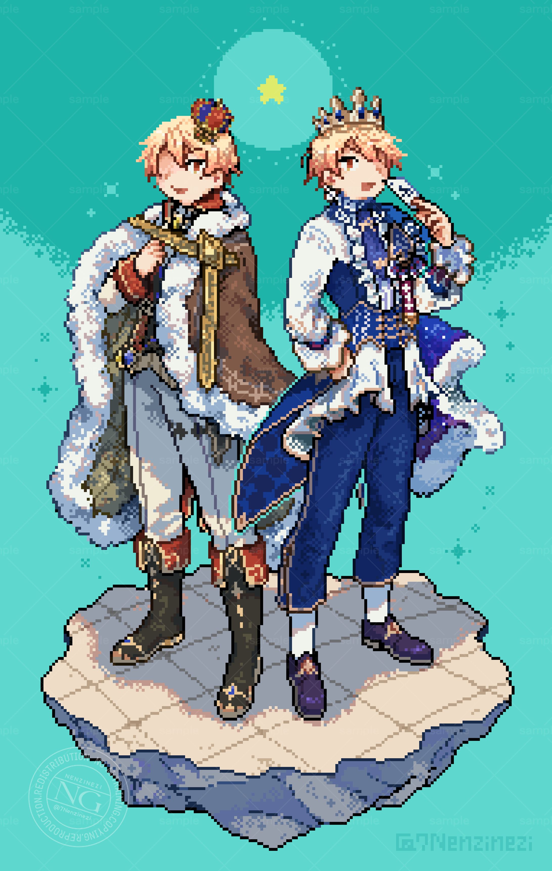 プロセカ 天馬司2024誕生日記念ドットイラスト 【FA】-1