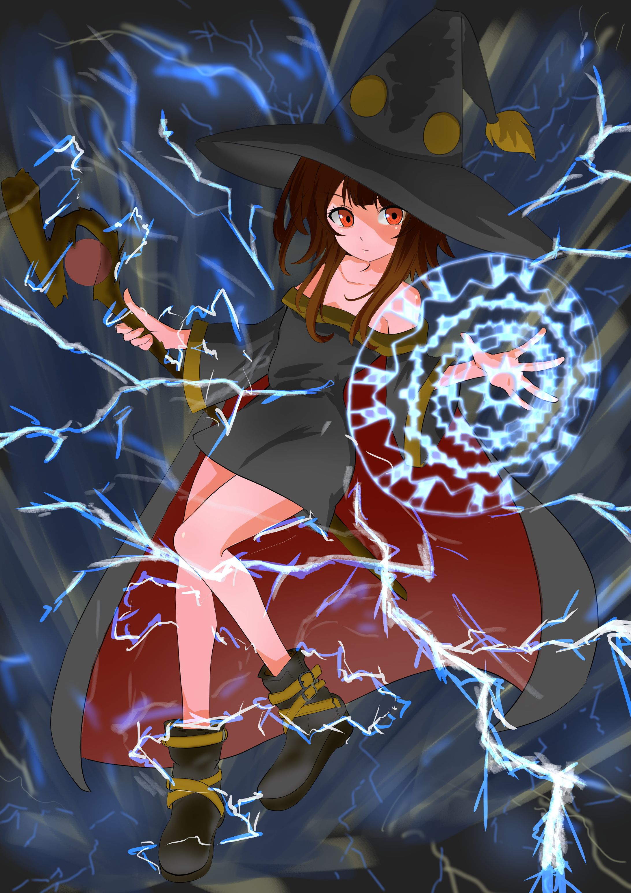 雷の魔法エフェクト-1