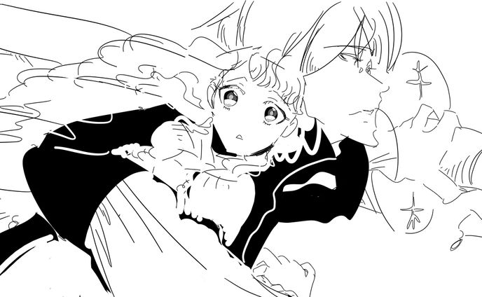 イラスト線画のみ