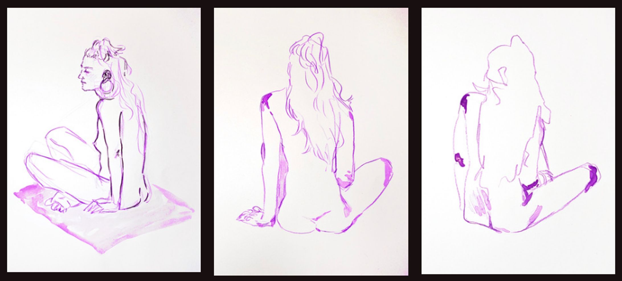 Life drawing 人体デッサン 25-1