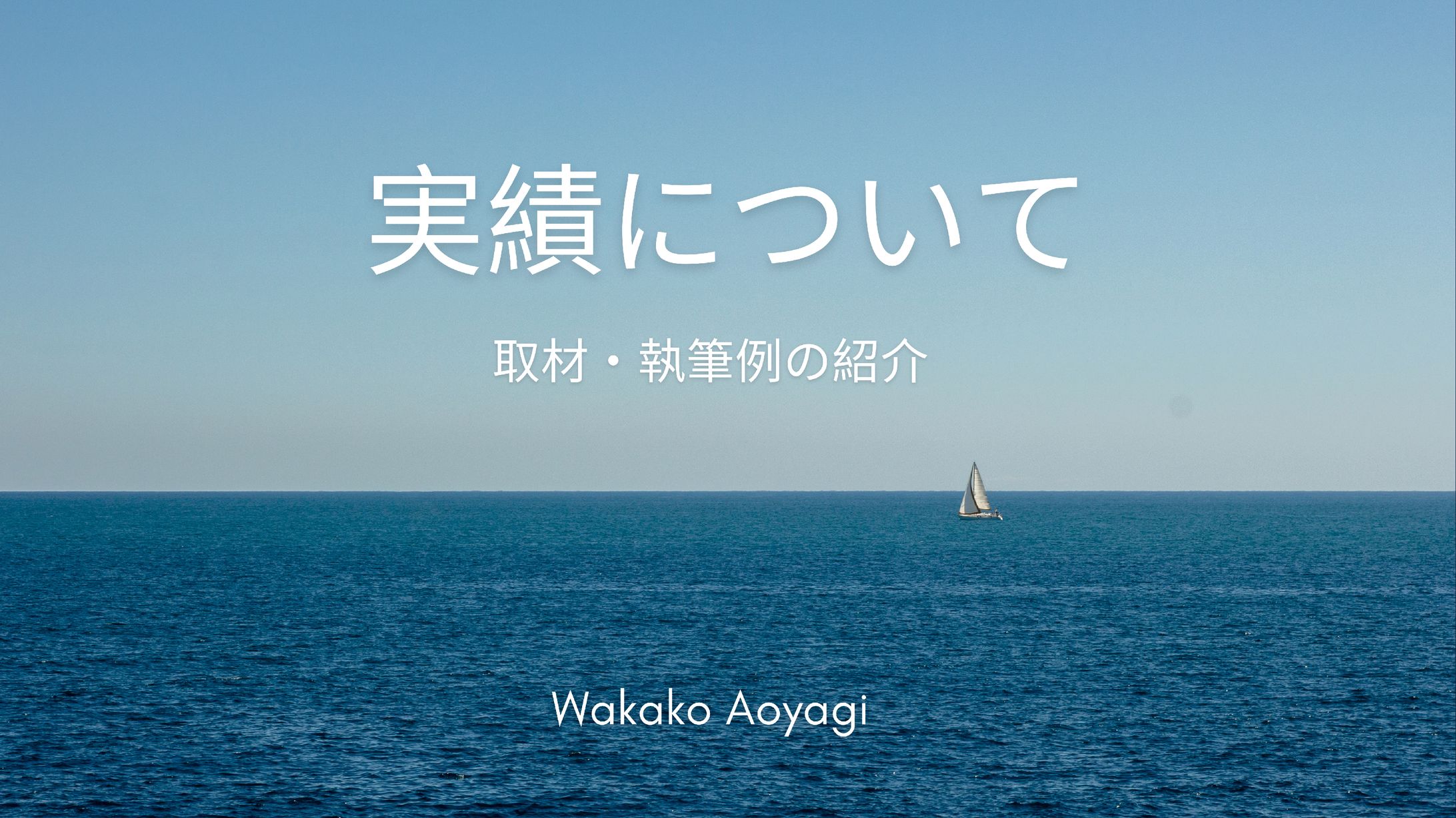 実績について-1