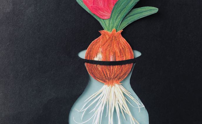 春待ちチューリップ。