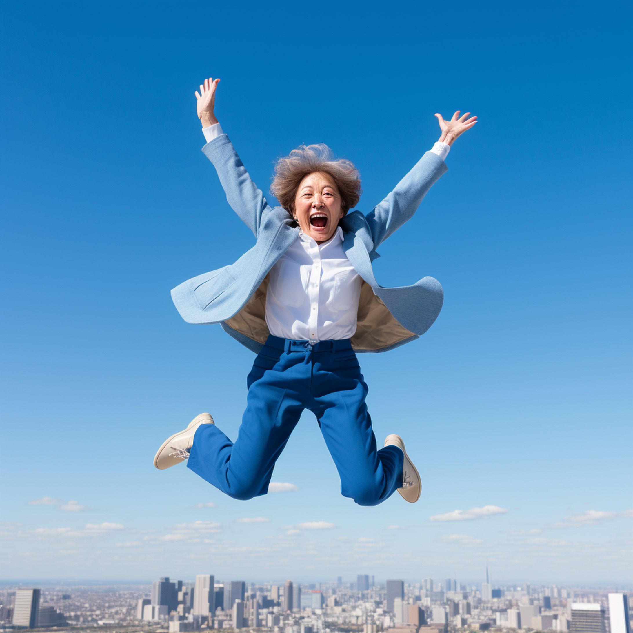 ジャンプするシニア-1